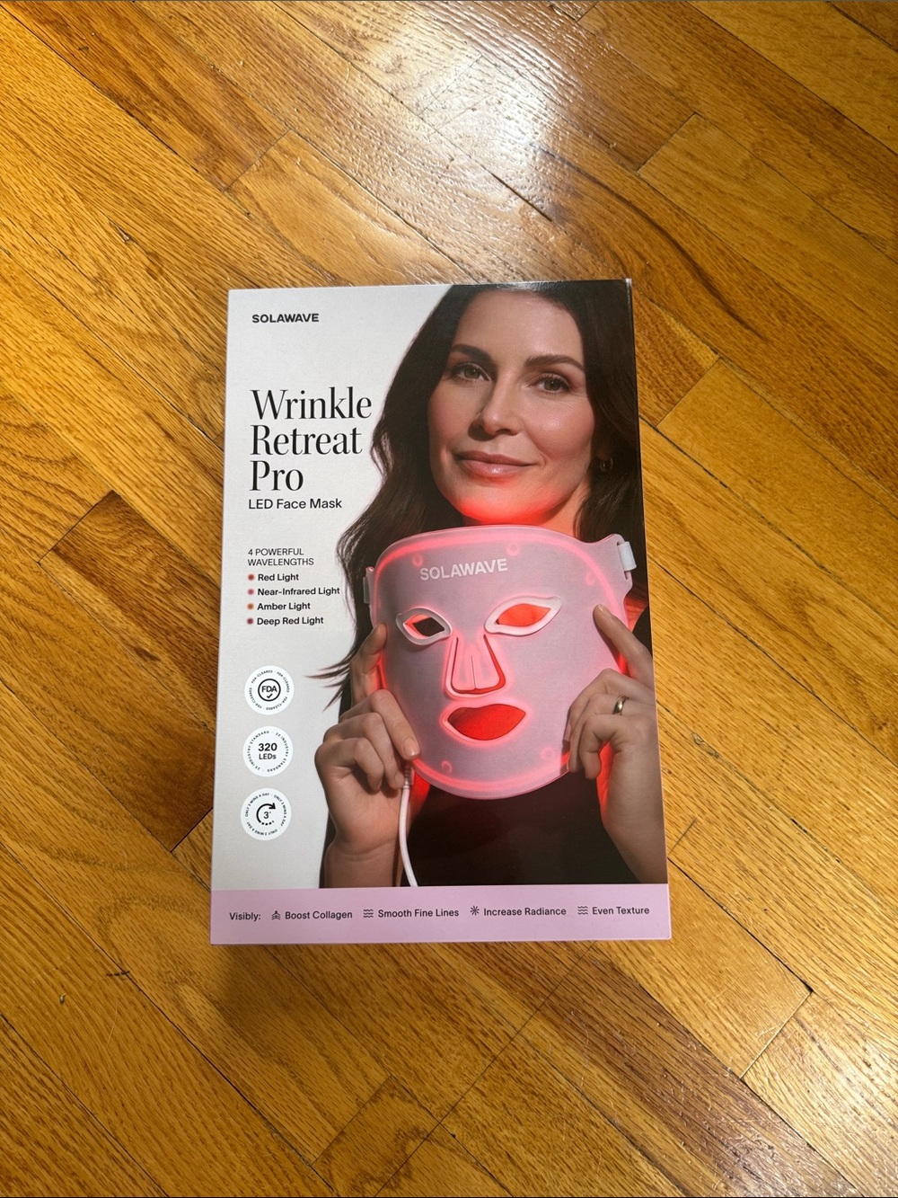 Solawave Wrinkle Retreat Pro LED Face Mask — Pink
